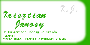 krisztian janosy business card