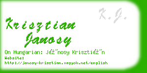 krisztian janosy business card